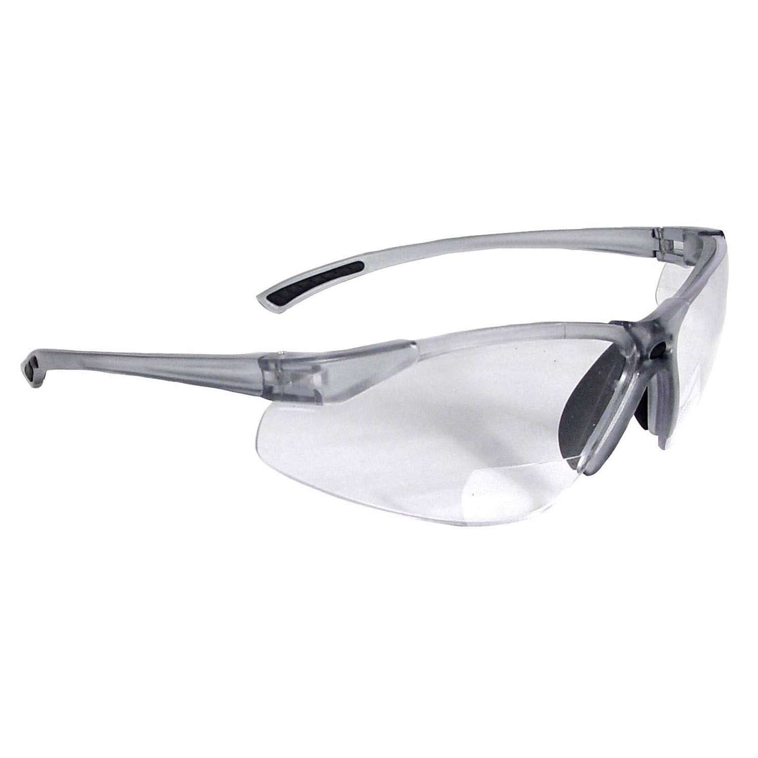 C2™ Bi-Focal Safety Eyewear - Smoke Frame - Clear Lens - 2.5 Diopter - Bifocals